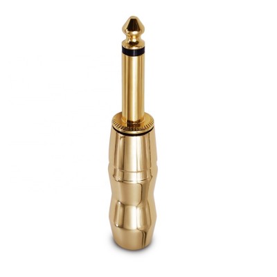 Gold Plated 6.35mm Jack Plug Solder Male Mono Socket Metal Audio Converter Connector