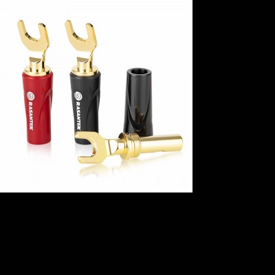 Rasantek Abs Highlight Shell Hifi Speaker Copper Plug Electrical Spade Connectors